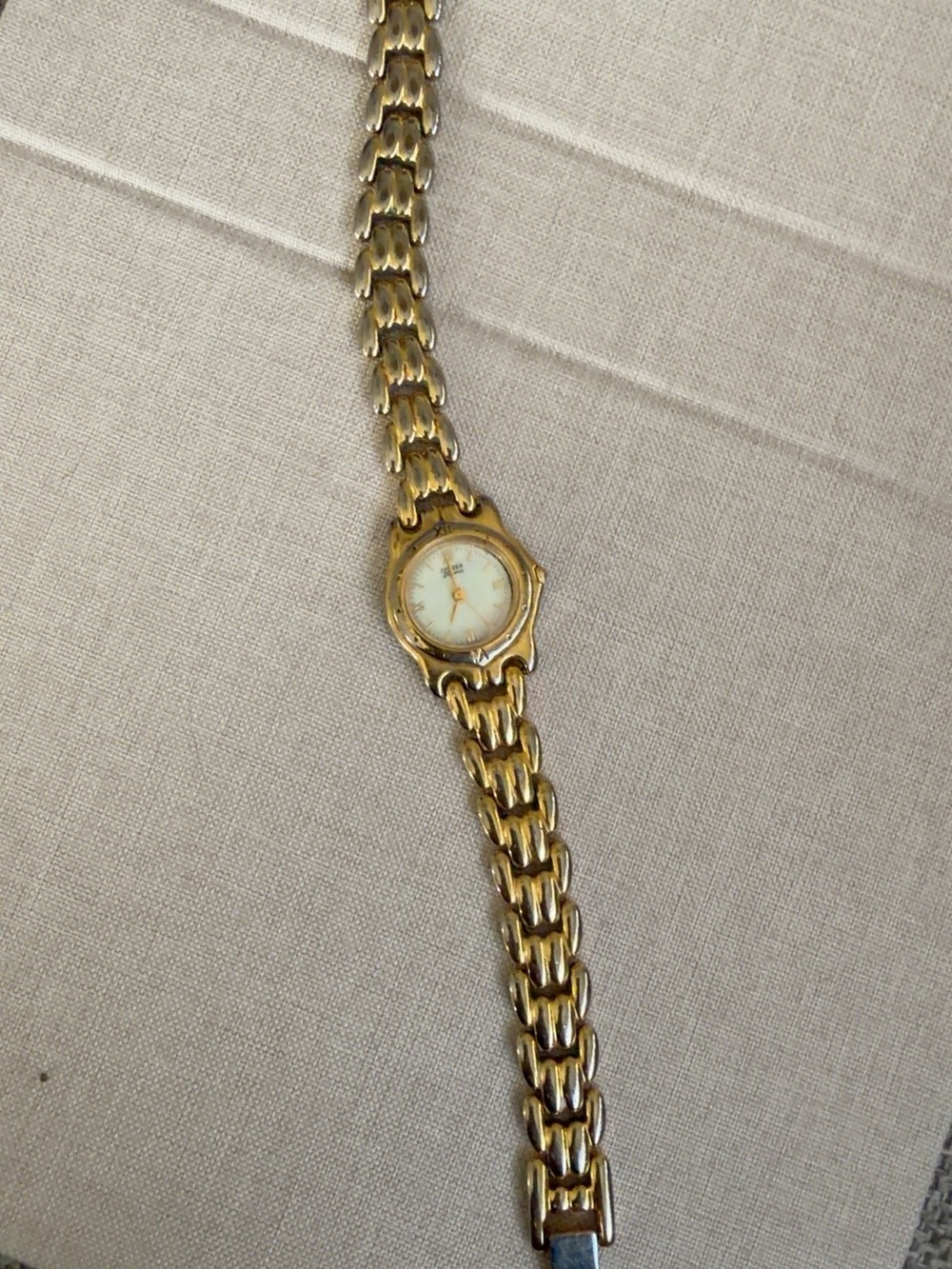 Citizen Gold-Tone Women's Bracelet Watch with White Dial